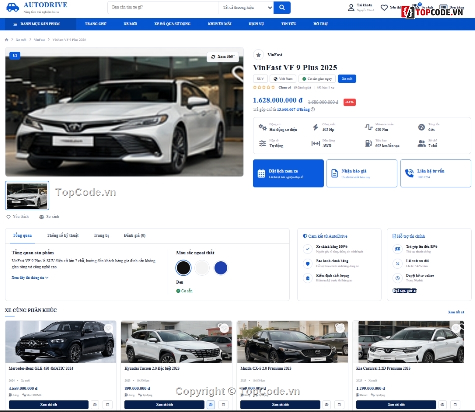 Website quản lý,quản lý ô tô,quản lý đại lý